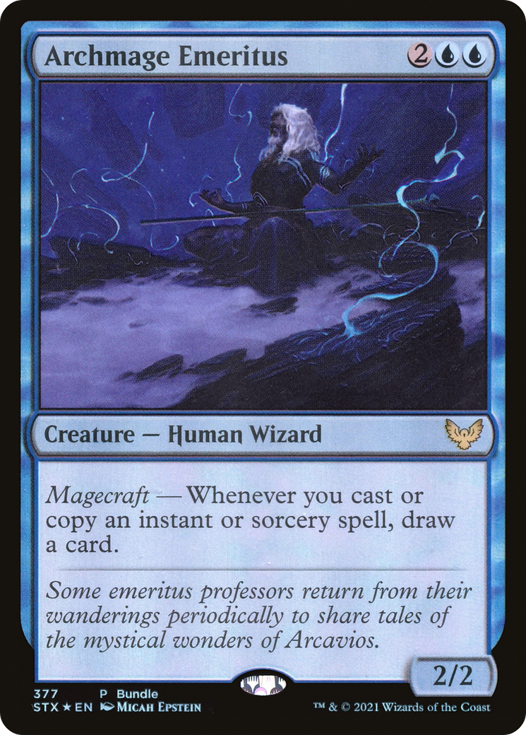 Archmage Emeritus (STX Bundle) (UMP-377) - [Strixhaven: School of Mages] Foil