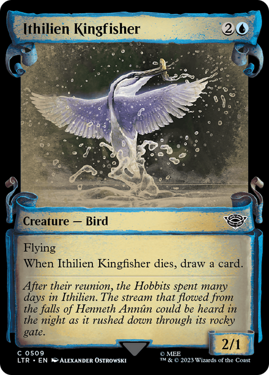 Ithilien Kingfisher [Le Seigneur des Anneaux : Parchemins de présentation des Contes de la Terre du Milieu] 