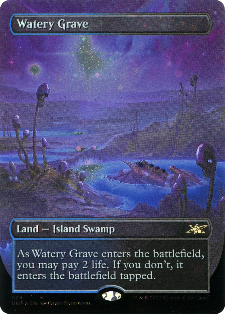 Watery Grave (UNF-529) - [Unfinity] (Borderless) Foil