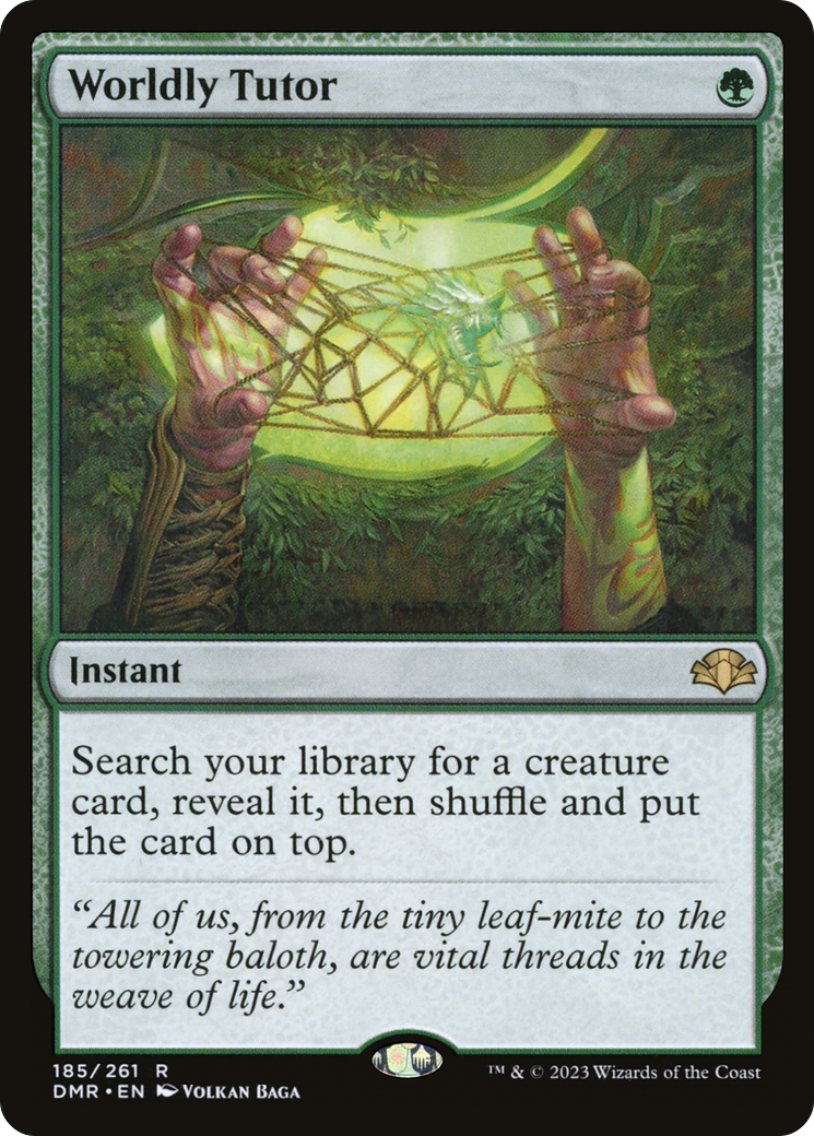 Worldly Tutor (DMR-185) - [Dominaria Remastered] Foil