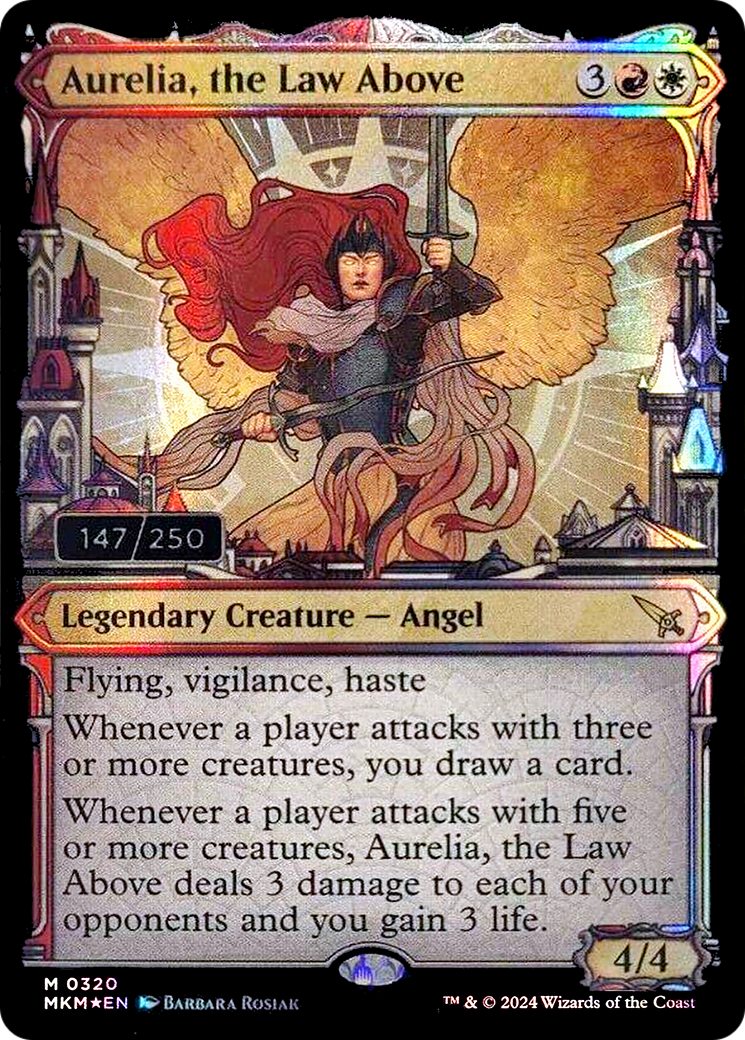 Aurelia, the Law Above (MKM-317) - [Murders at Karlov Manor]: (Showcase) Foil