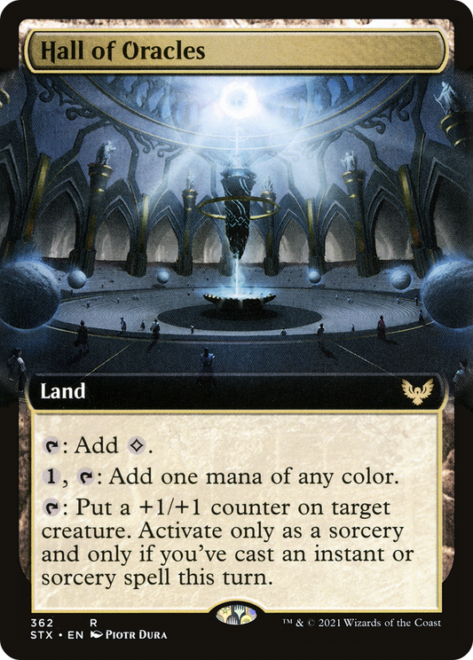 Hall of Oracles (Extended Art) (STX-362) - [Strixhaven: School of Mages]: (Extended Art) Foil