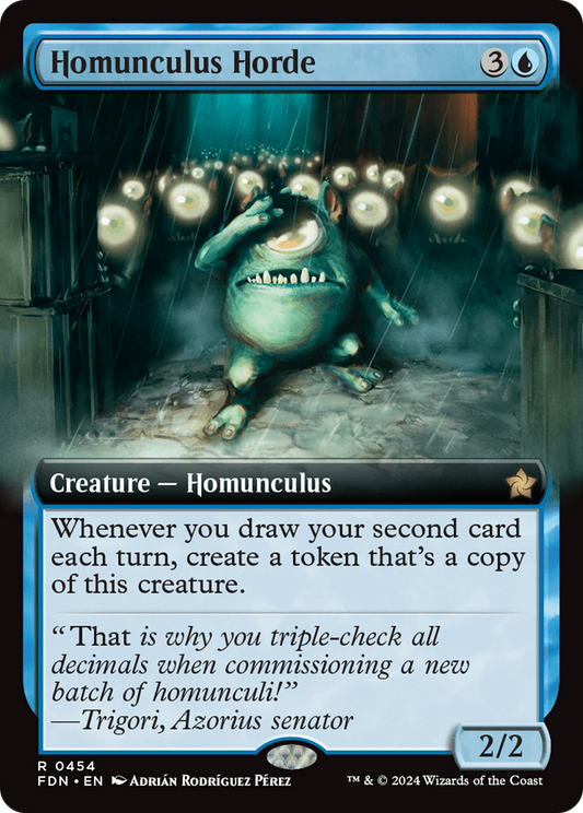 Homunculus Horde (FDN-454) - [Foundations]: (Extended Art) Foil