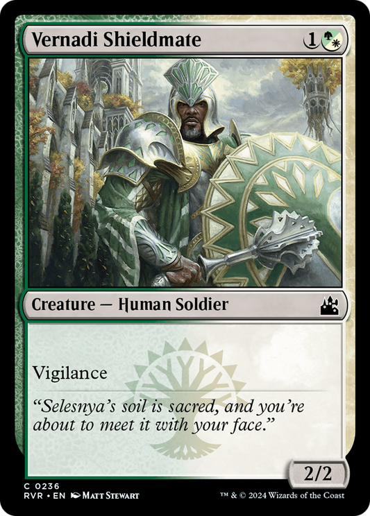 Vernadi Shieldmate (RVR-236) - [Ravnica Remastered] Foil