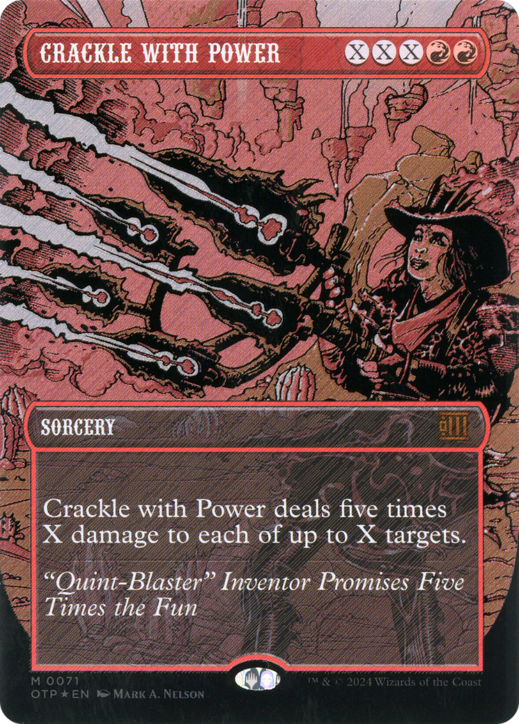 Crackle with Power (OTP-071) - [Breaking News]: (Extended Art) (Borderless) Foil