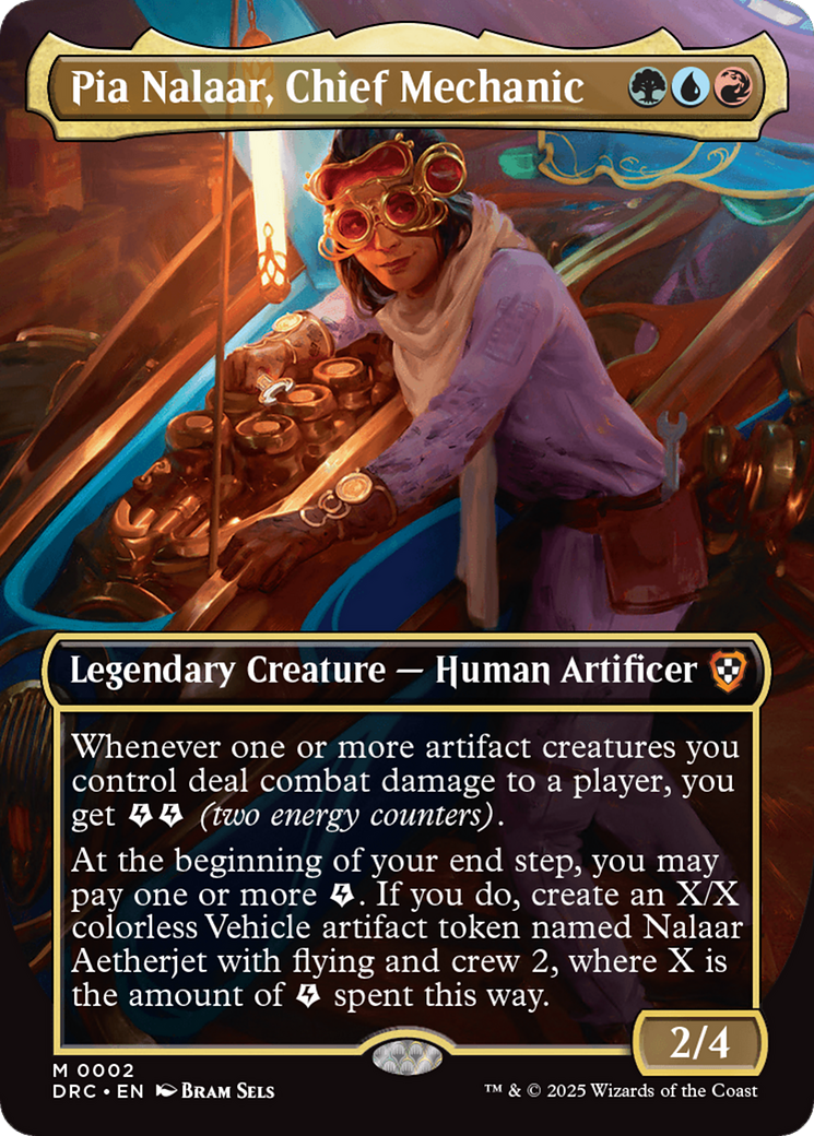 Pia Nalaar, Chief Mechanic (DRC-002) - [Commander: Aetherdrift] Foil
