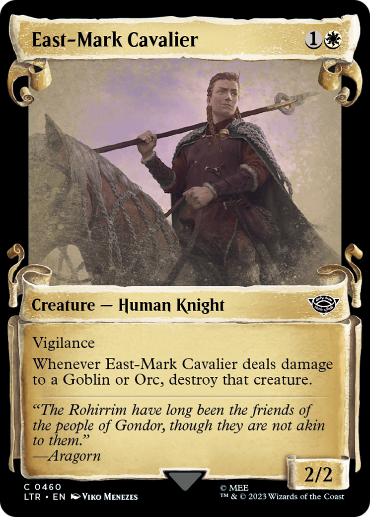 East-Mark Cavalier (LTR-460) - [The Lord of the Rings: Tales of Middle-earth]: (Showcase) Foil