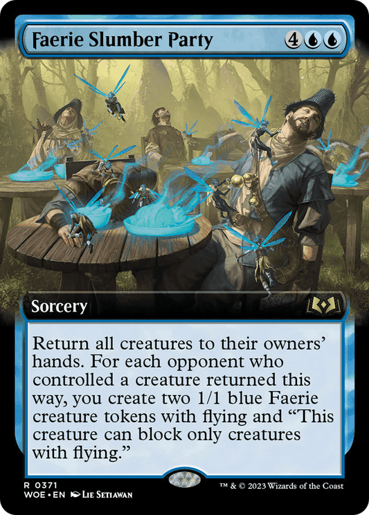 Faerie Slumber Party (Extended Art) (WOE-371) - [Wilds of Eldraine]: (Extended Art)