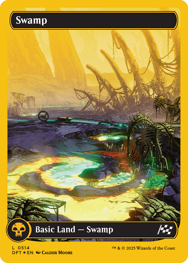 Swamp (DFT-514) - [Aetherdrift]: (Full Art) Foil