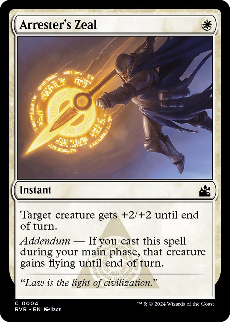 Arrester's Zeal (RVR-004) - [Ravnica Remastered] Foil