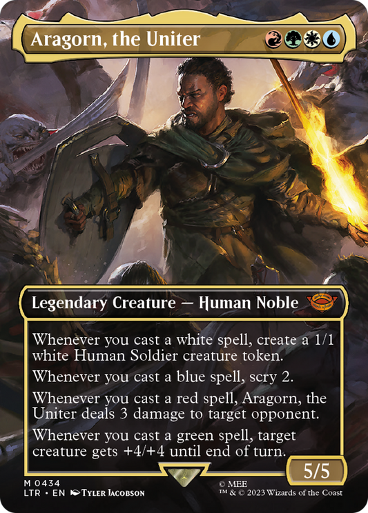 Aragorn, the Uniter (LTR-434) - [The Lord of the Rings: Tales of Middle-earth] (Borderless) Foil