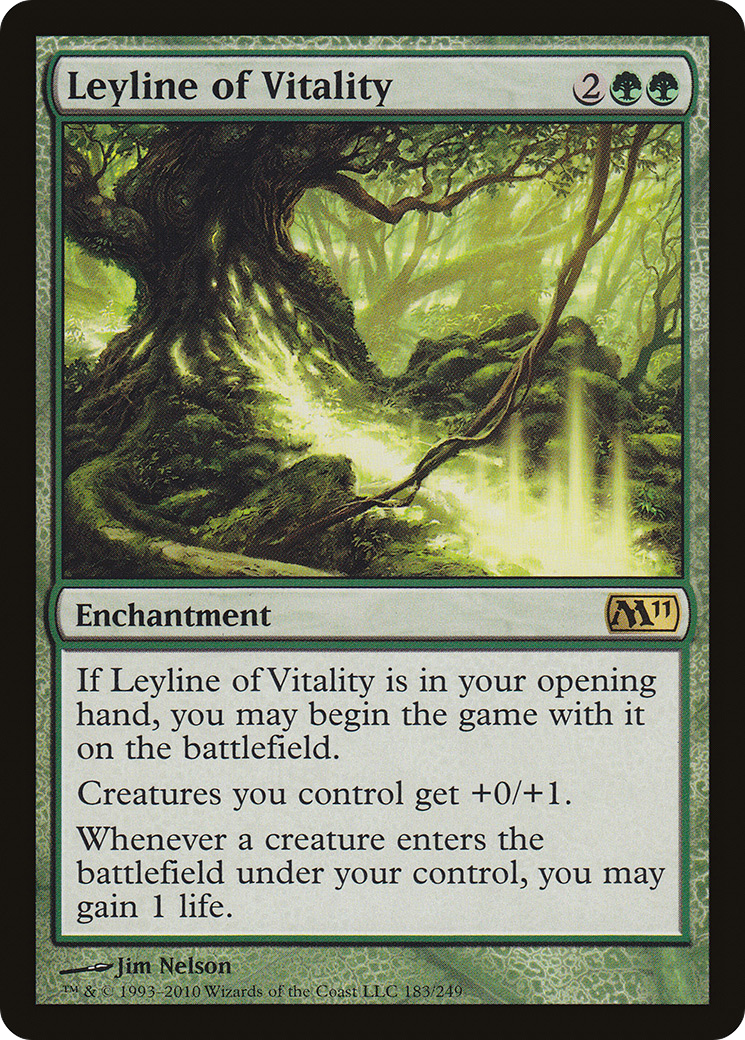 Leyline of Vitality (M11-183) - [Magic 2011] Foil