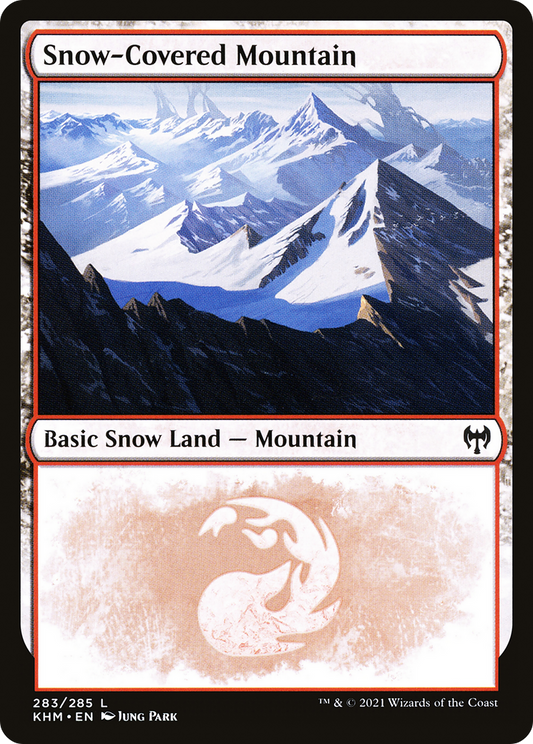 Snow-Covered Mountain (283) (KHM-283) - [Kaldheim]: (snow)