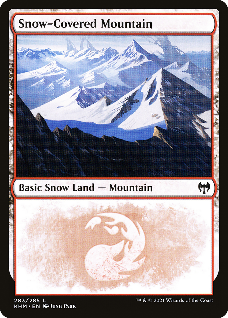 Snow-Covered Mountain (283) (KHM-283) - [Kaldheim]: (snow) Foil