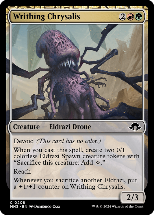Writhing Chrysalis (MH3-208) - [Modern Horizons 3] : (dépourvu) Feuille 
