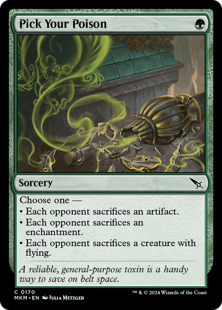 Pick Your Poison (MKM-170) - [Murders at Karlov Manor] Foil