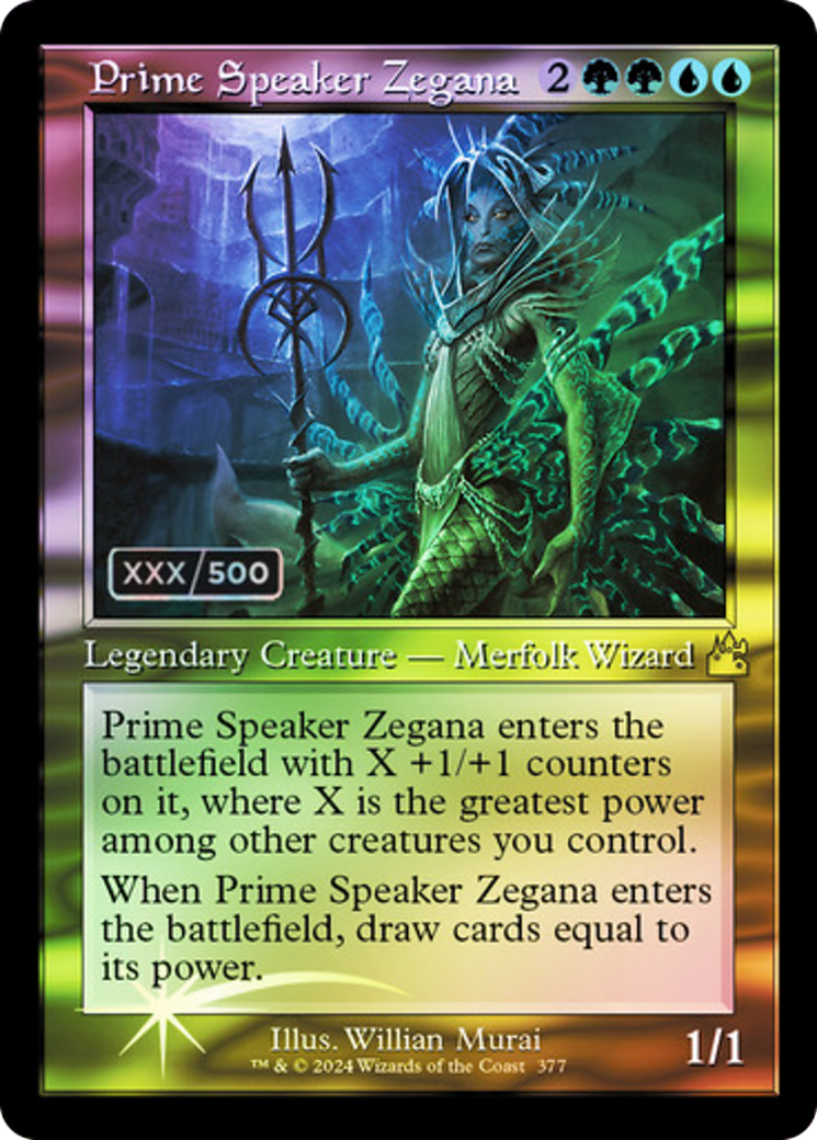 Prime Speaker Zegana (RVR-377Z) - [Ravnica Remastered] Foil