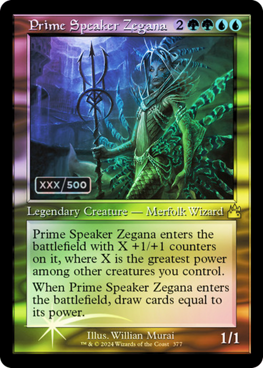 Prime Speaker Zegana (RVR-377Z) - [Ravnica Remastered] Foil