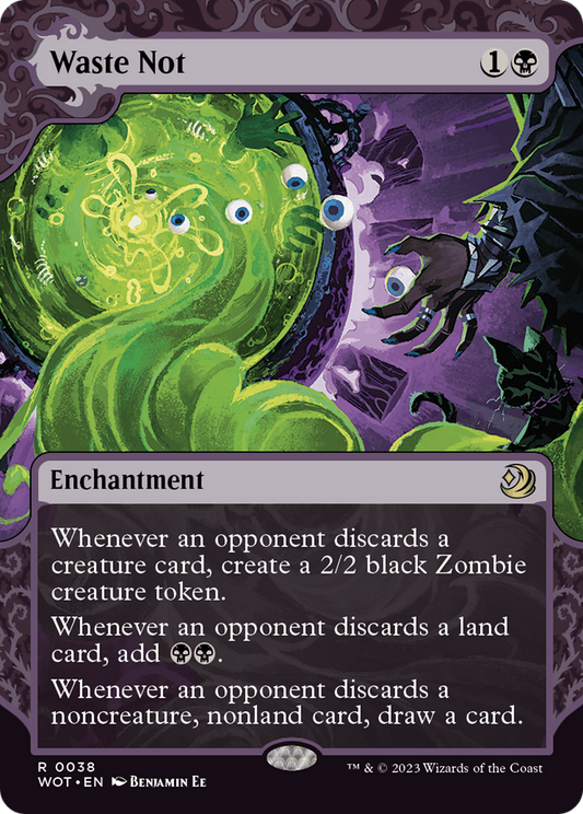Waste Not (WOT-038) - [Wilds of Eldraine: Enchanting Tales]: (Showcase) (Borderless) Foil