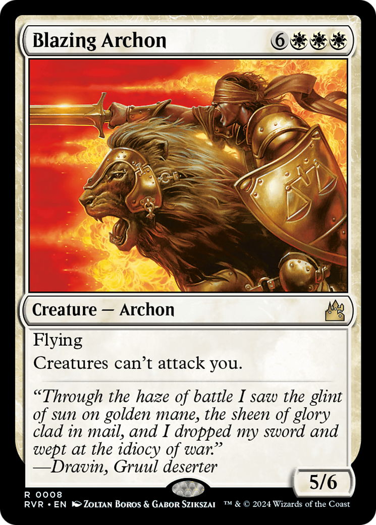 Blazing Archon (RVR-008) - [Ravnica Remastered] Foil