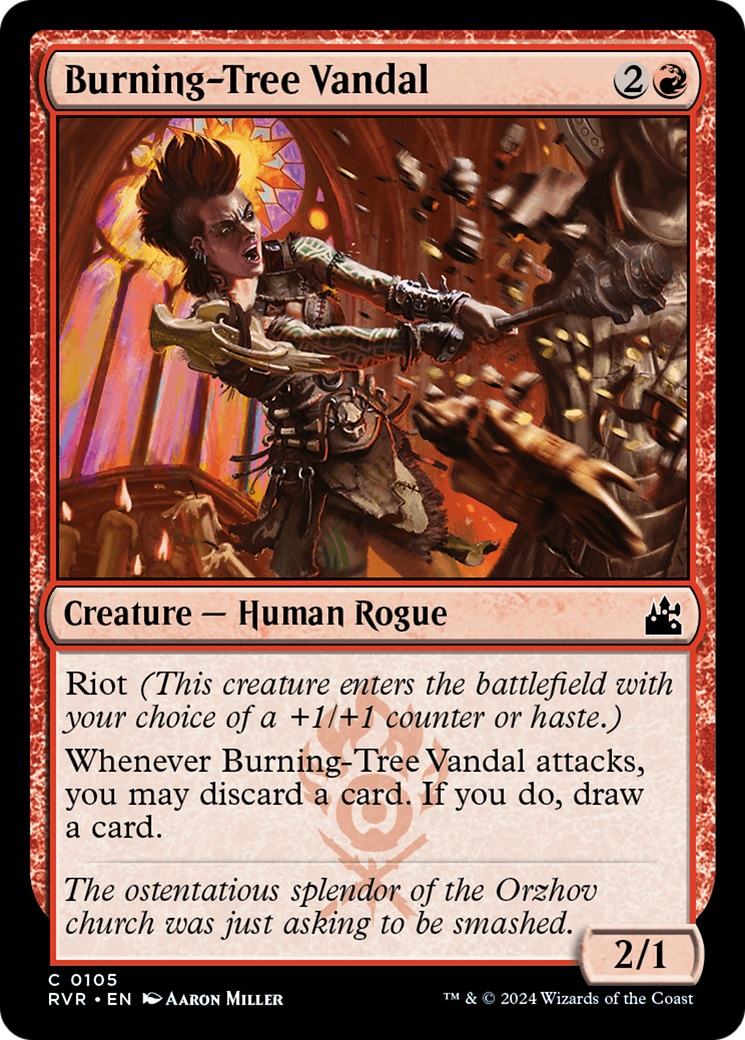 Burning-Tree Vandal (RVR-105) - [Ravnica Remastered] Foil