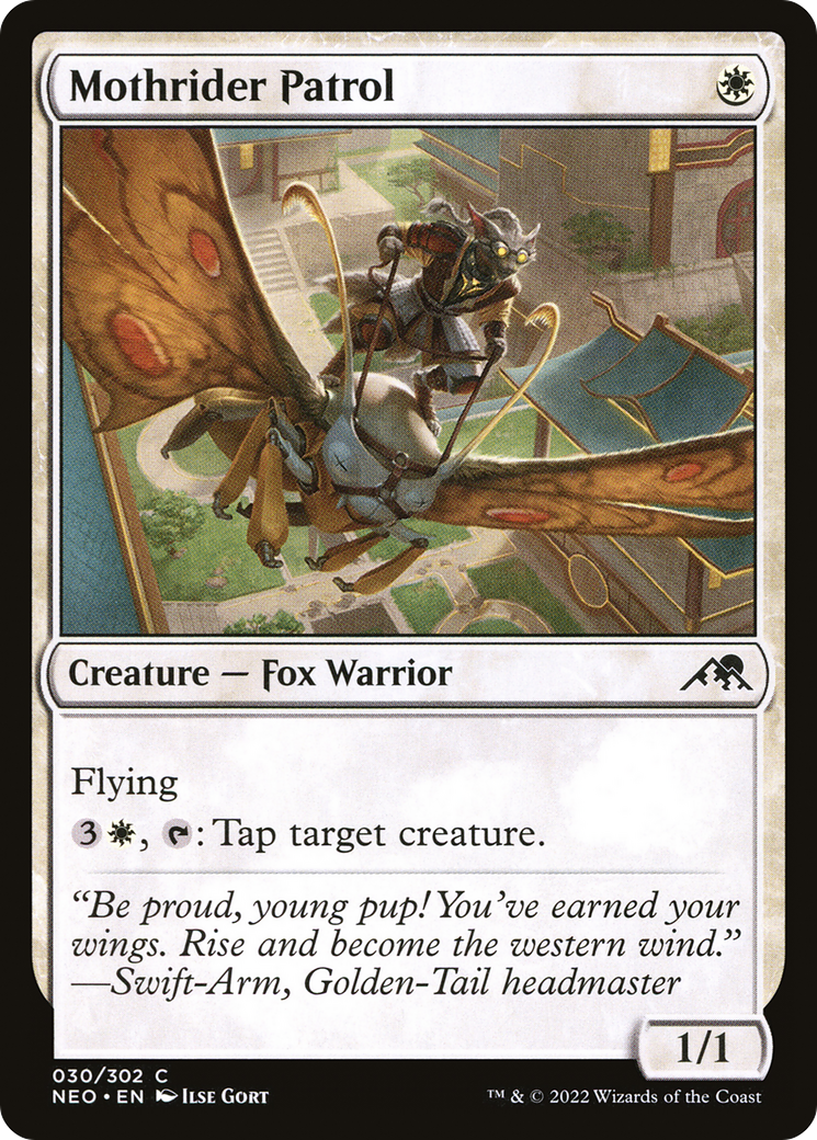 Mothrider Patrol (NEO-030) - [Kamigawa: Neon Dynasty] Foil