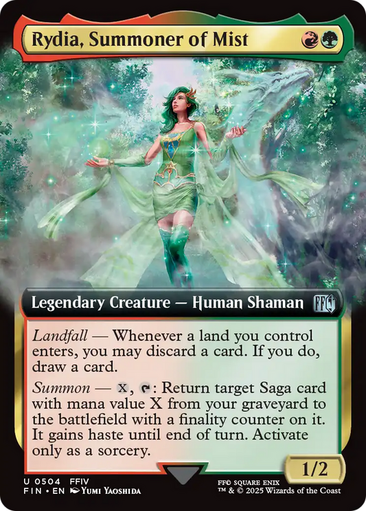 Rydia, Summoner of Mist (FIN-504) - [FINAL FANTASY]: (Extended Art) Foil
