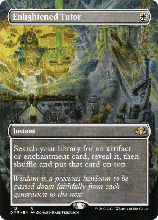 Enlightened Tutor (DMR-412) - [Dominaria Remastered] (Borderless) Foil