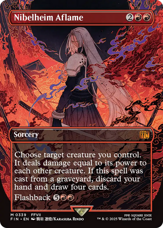 Nibelheim Aflame (FIN-339) - [FINAL FANTASY] (Borderless) Foil