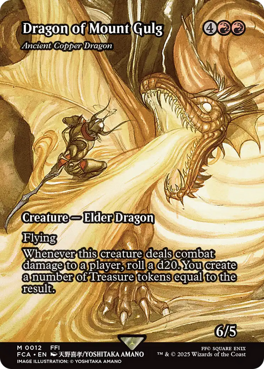 Ancient Copper Dragon (FCA-012) - [FINAL FANTASY: Through the Ages] / Dragon of Mount Gulg (Borderless) Foil