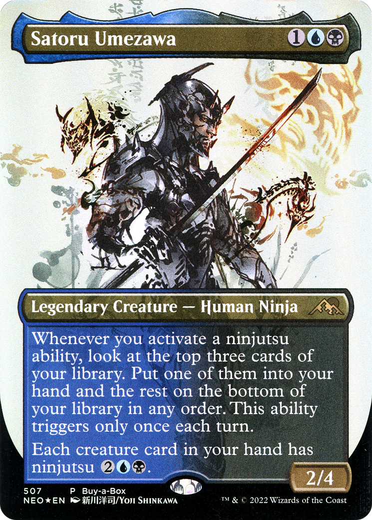 Satoru Umezawa (BABP-507) - [Kamigawa: Neon Dynasty] (Borderless) Foil