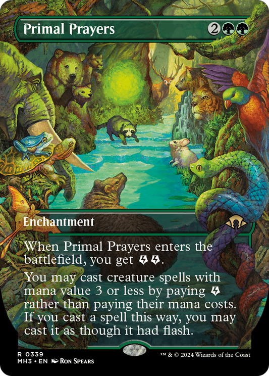 Prières primordiales (MH3-339) - [Modern Horizons 3] (Sans bordure) Foil 