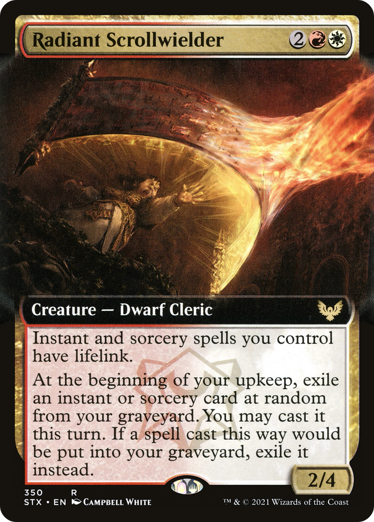 Radiant Scrollwielder (STX-350) - [Strixhaven: School of Mages]: (Extended Art)