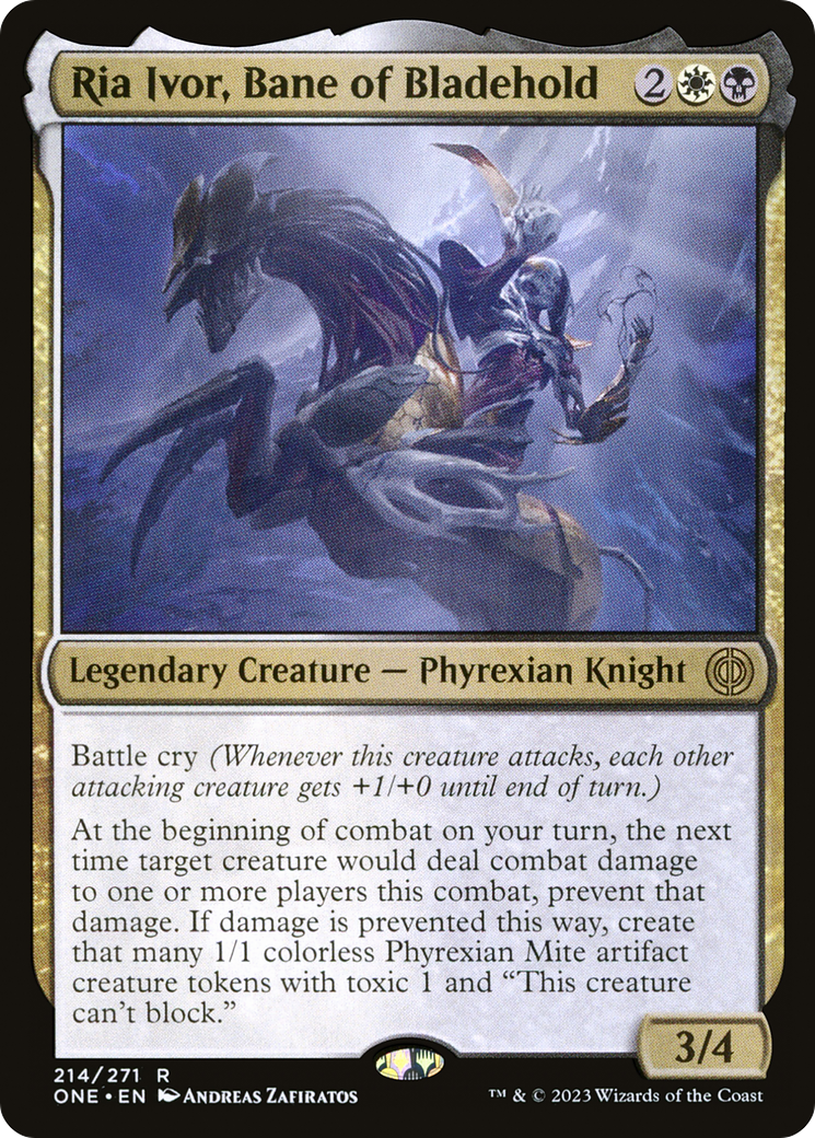 Ria Ivor, Bane of Bladehold (ONE-214) - [Phyrexia: All Will Be One] Foil
