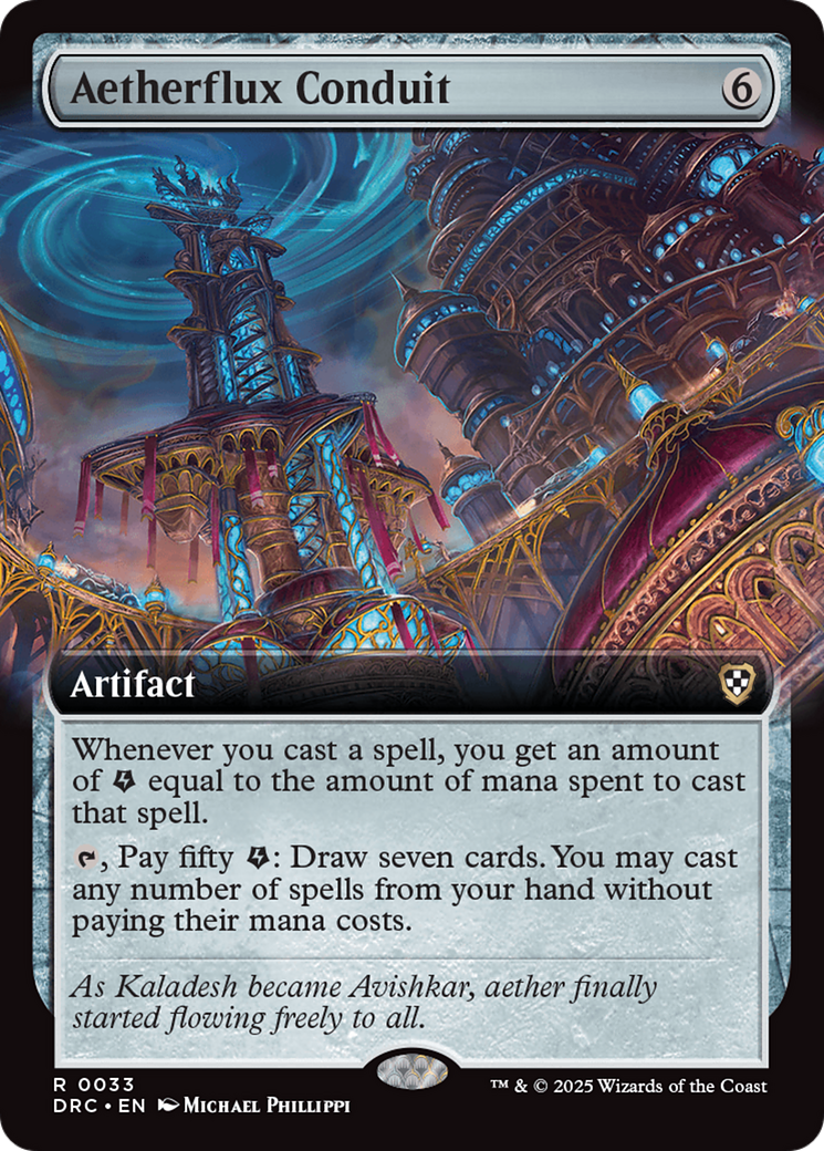 Aetherflux Conduit (DRC-033) - [Commander: Aetherdrift]: (Extended Art)