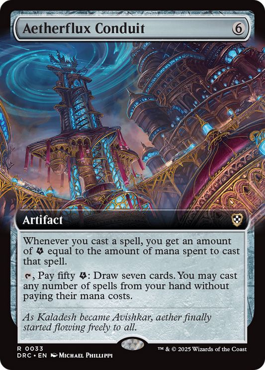 Aetherflux Conduit (DRC-033) - [Commander: Aetherdrift]: (Extended Art)