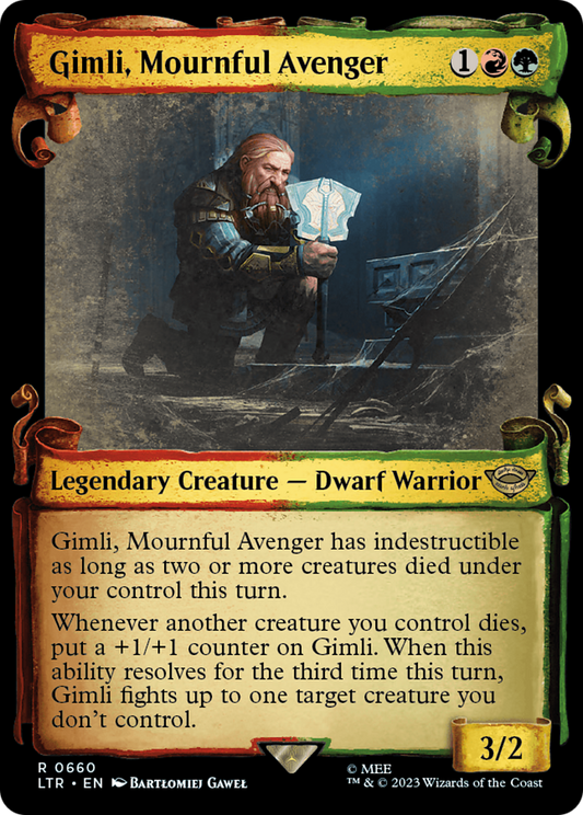 Gimli, Mournful Avenger (LTR-660) - [The Lord of the Rings: Tales of Middle-earth]: (Showcase) Foil