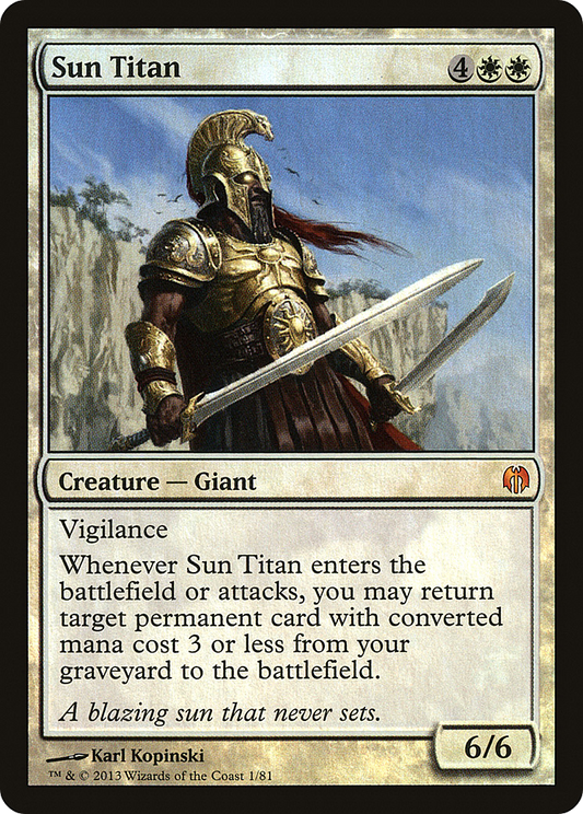 Sun Titan (DDL-001) - [Duel Decks: Heroes vs. Monsters] Foil
