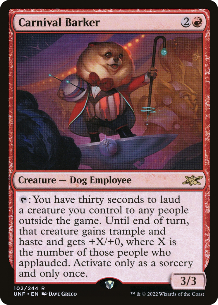 Carnival Barker (UNF-102) - [Unfinity] Foil