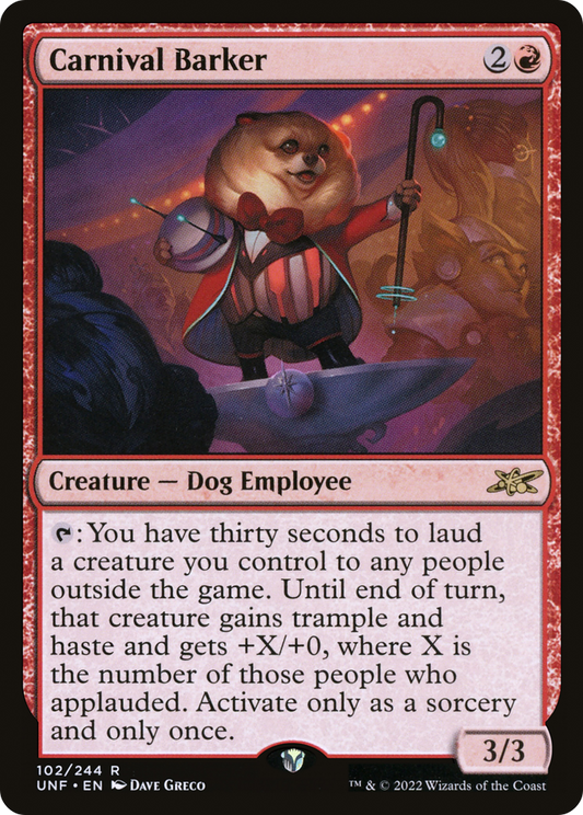 Carnival Barker (UNF-102) - [Unfinity] Foil