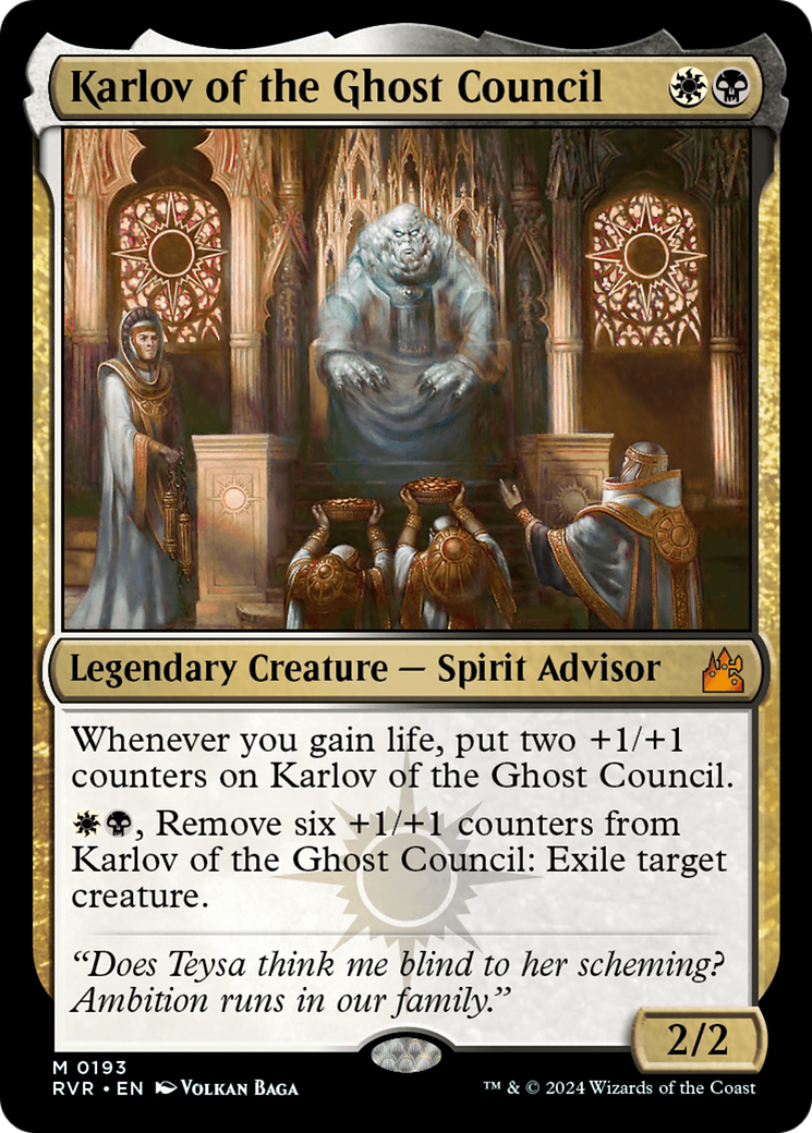 Karlov of the Ghost Council (RVR-193) - [Ravnica Remastered]