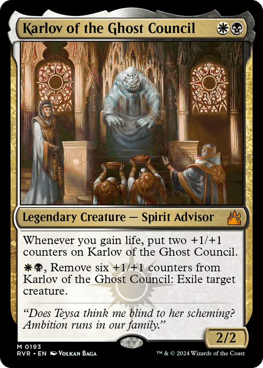 Karlov of the Ghost Council (RVR-193) - [Ravnica Remastered] Foil