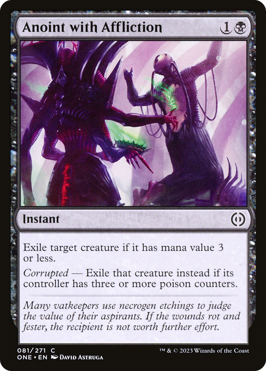 Anoint with Affliction (ONE-081) - [Phyrexia: All Will Be One] Foil