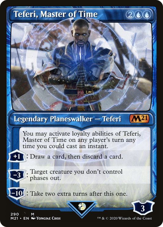 Teferi, Master of Time (M21-290) - [Core Set 2021]: (Showcase)