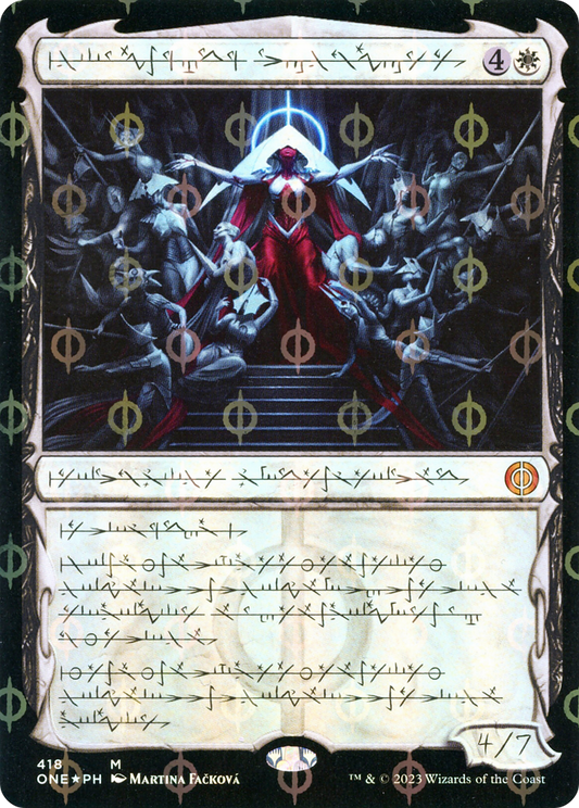 Elesh Norn, Mother of Machines (ONE-418) - [Phyrexia: All Will Be One]: (Showcase) Foil