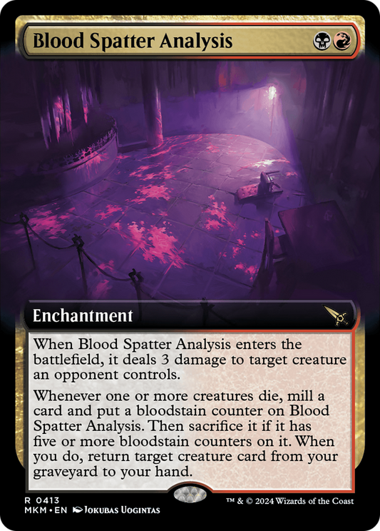 Blood Spatter Analysis (MKM-413) - [Murders at Karlov Manor]: (Extended Art)