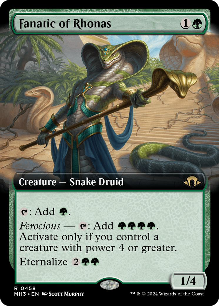Fanatique de Rhonas (MH3-458) - [Modern Horizons 3] : (Extended Art)