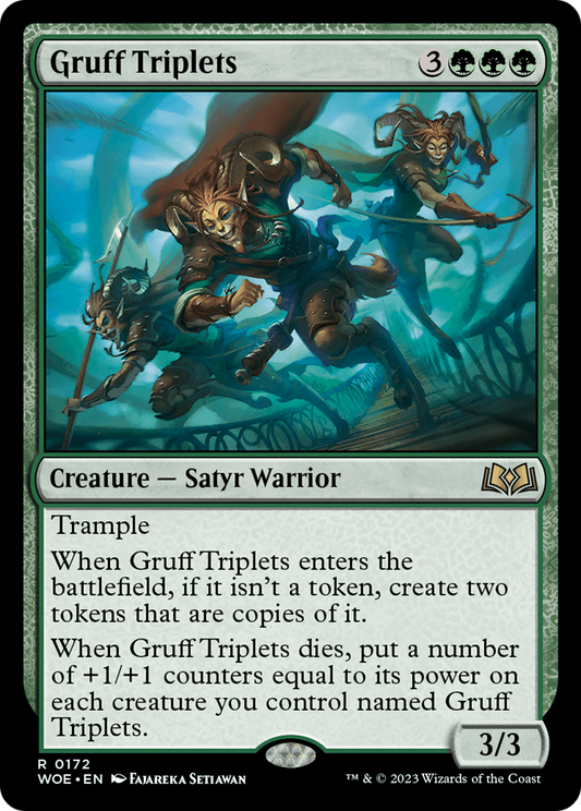 Gruff Triplets (WOE-172) - [Wilds of Eldraine] Foil