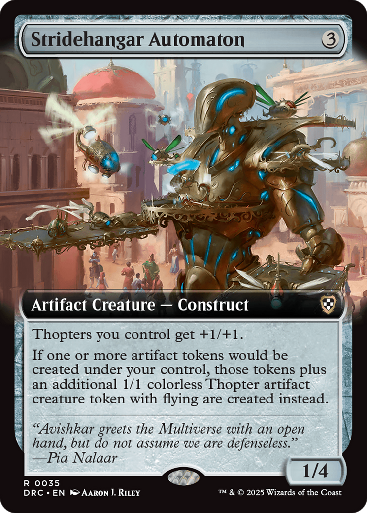 Stridehangar Automaton (DRC-035) - [Commander: Aetherdrift]: (Extended Art)