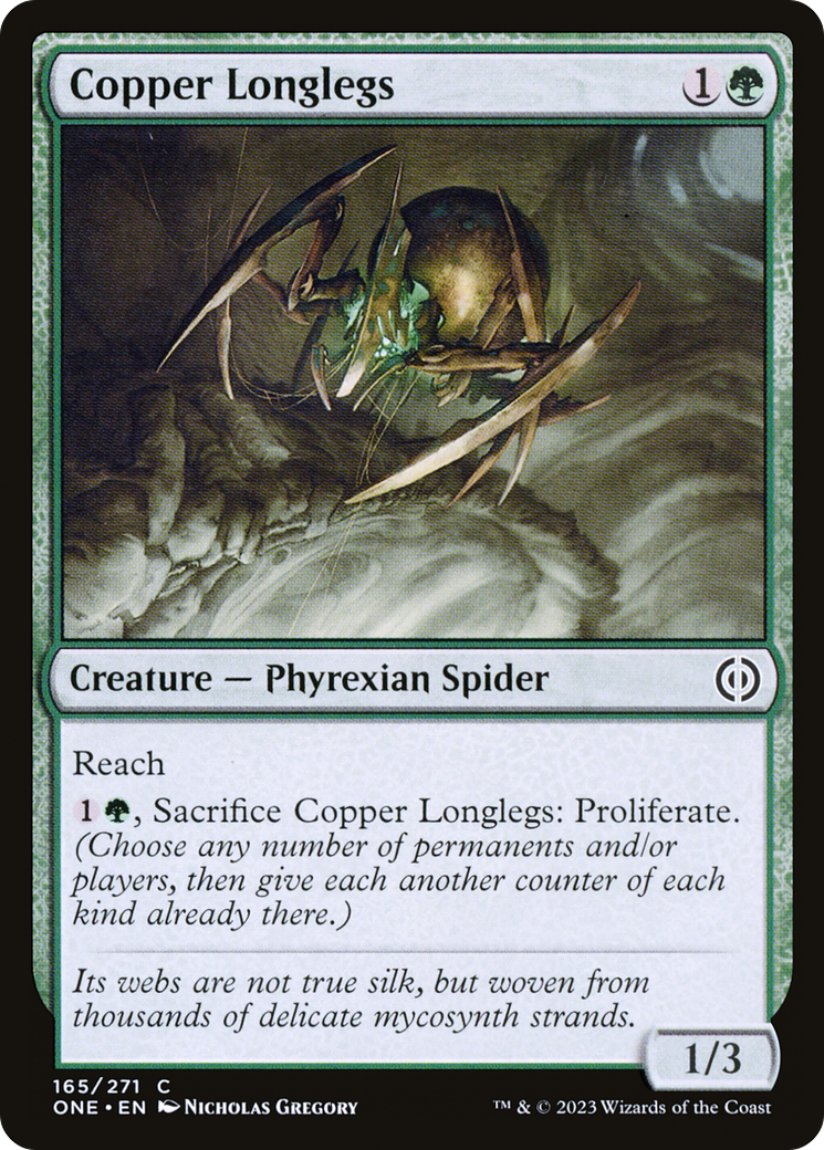 Copper Longlegs (ONE-165) - [Phyrexia: All Will Be One] Foil